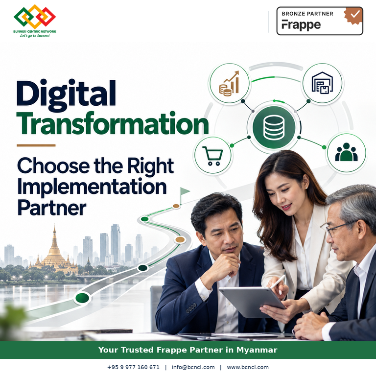 Digital Transformation အောင်မြင်ဖို့ Implementation Partner ရွေးချယ်ရာမှာ ဘာကြောင့် အရေးကြီးသလဲ? - Cover Image